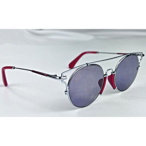Eyebuydirect Blockpop Silver Red Round Metal 50-20-145 Sunglasses Frames Only